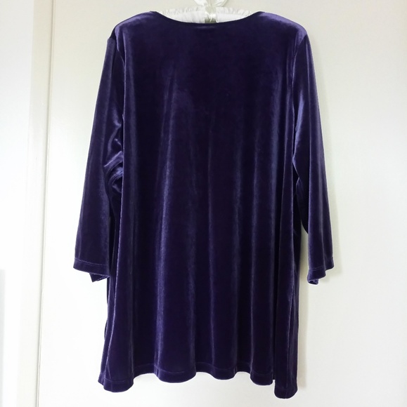 Jaclyn Smith Stretch Velvet Top - Picture 6 of 6